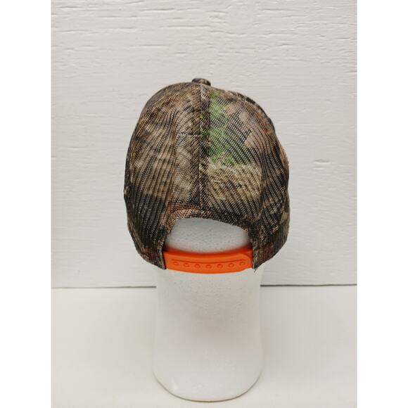 Mossy Oak Adjustable Fit Hat Camouflage Orange Logo Great Condition Lightly Used - Picture 3 of 7